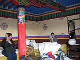 14 Charlotte Ryan And Peter Ryan In Tingri Everest Snow Leopard Hotel Room In 2005